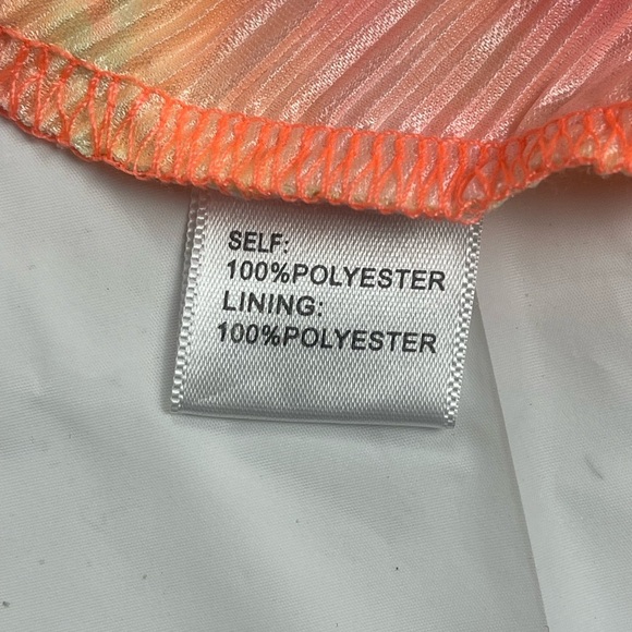 NWT 4S13NNA Multicolor Shay Pleated Tie-Dye Mini Dress – Lined (Size S) - Picture 10 of 12